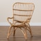 Baxton Studio Earvin Modern Bohemian Natural Brown Rattan Armchair 224-12707-ZORO - alternate 7